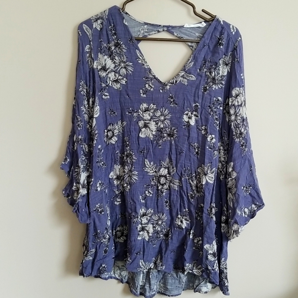 Lush flora blouse sz xs